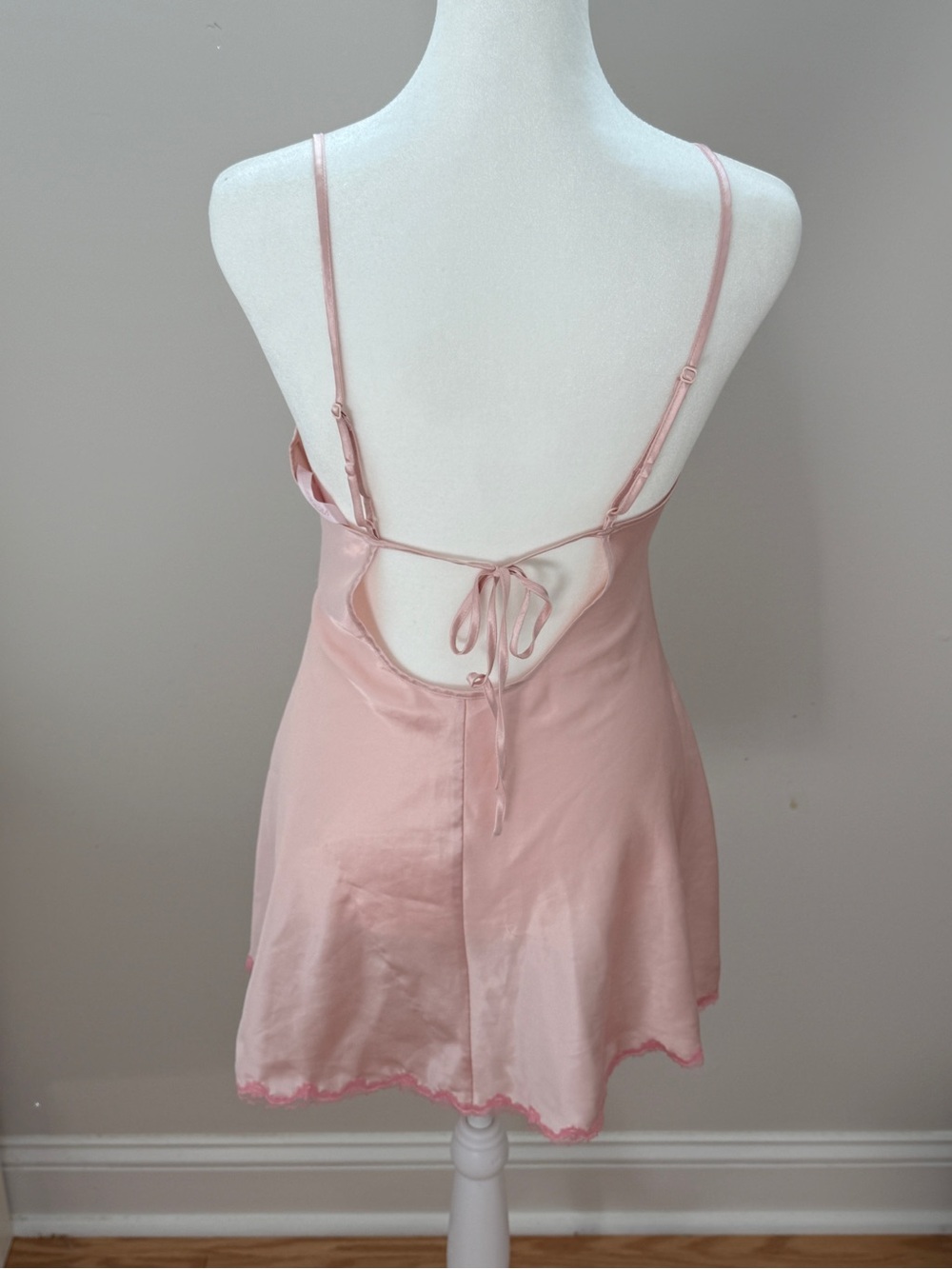 Victoria's Secret Blush Pink Lace-Accent Slip - Picture 3 of 5